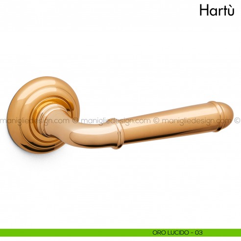 Maniglia per porta Hartù Mandelli oro