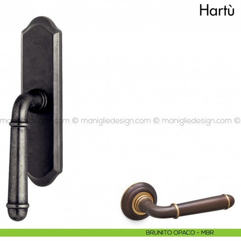 Maniglia per finestra cremonese Hartù Mandelli brunito opaco