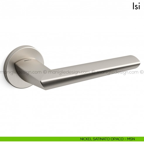 Maniglia per porta Isi Mandelli nickel satinato opaco