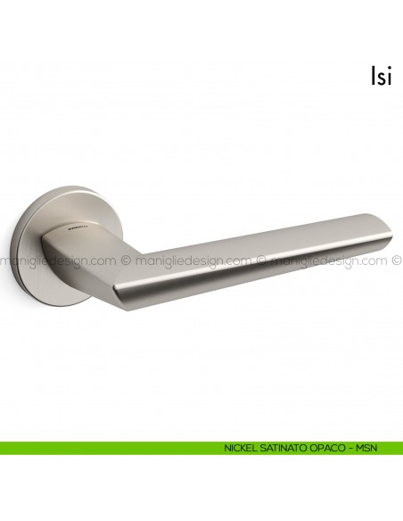 Maniglia per porta Isi Mandelli nickel satinato opaco