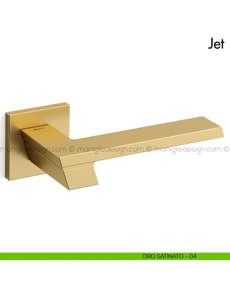 Maniglia per porta Jet Mandelli oro satinato