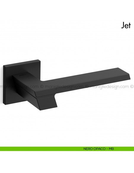 Maniglia per porta Jet Mandelli nero opaco