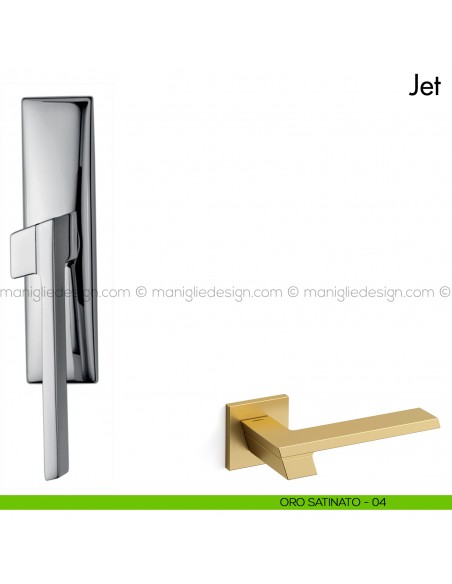 Maniglia per finestra cremonese Jet Mandelli oro satinato