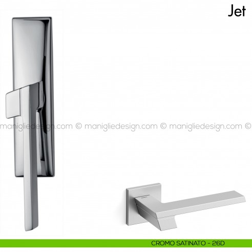 Maniglia per finestra cremonese Jet Mandelli cromo satinato
