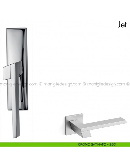 Maniglia per finestra cremonese Jet Mandelli cromo satinato