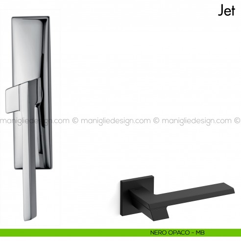 Maniglia per finestra cremonese Jet Mandelli nero opaco
