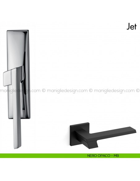 Maniglia per finestra cremonese Jet Mandelli nero opaco