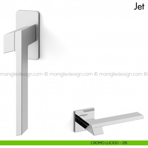 Maniglia per finestra martellina DK Jet Mandelli cromo