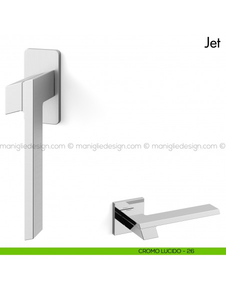 Maniglia per finestra martellina DK Jet Mandelli cromo
