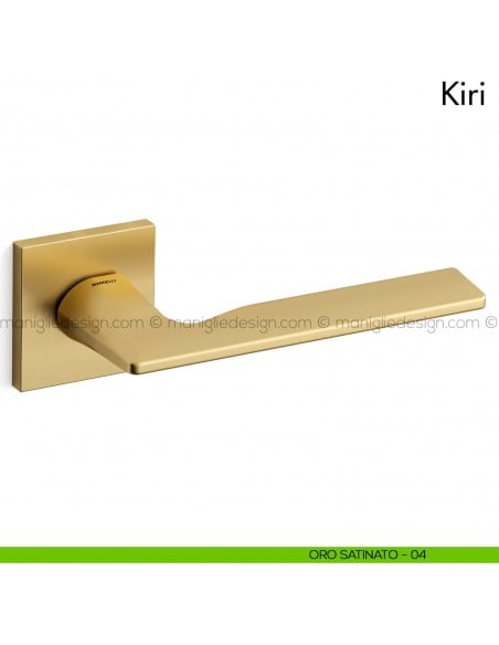 Maniglia per porta Kiri Mandelli oro satinato