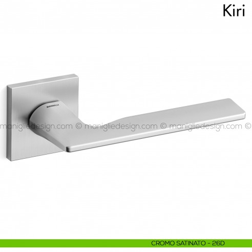 Maniglia per porta Kiri Mandelli cromo satinato