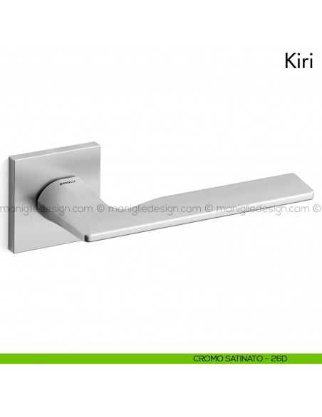 Maniglia per porta Kiri Mandelli cromo satinato