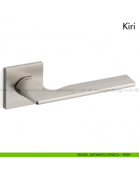 Maniglia per porta Kiri Mandelli nickel satinato opaco