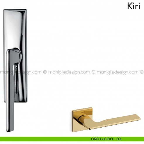 Maniglia per finestra cremonese Kiri Mandelli oro