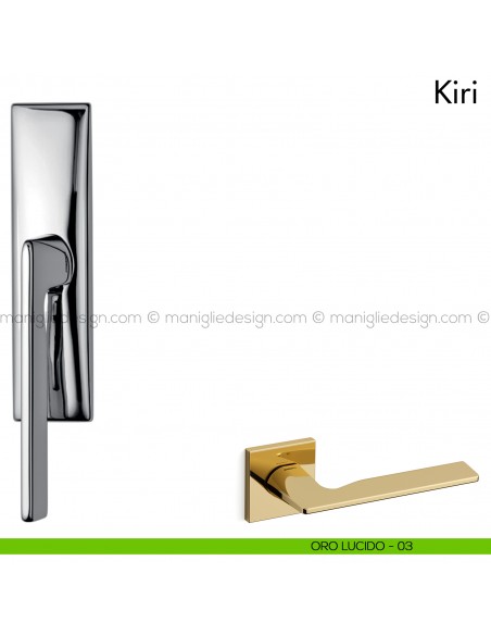 Maniglia per finestra cremonese Kiri Mandelli oro