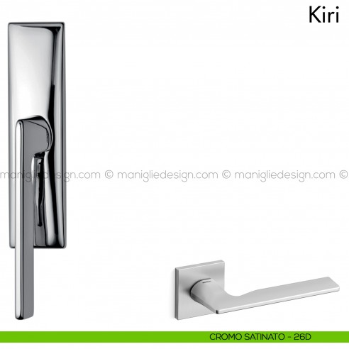 Maniglia per finestra cremonese Kiri Mandelli cromo satinato