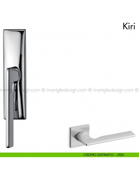Maniglia per finestra cremonese Kiri Mandelli cromo satinato