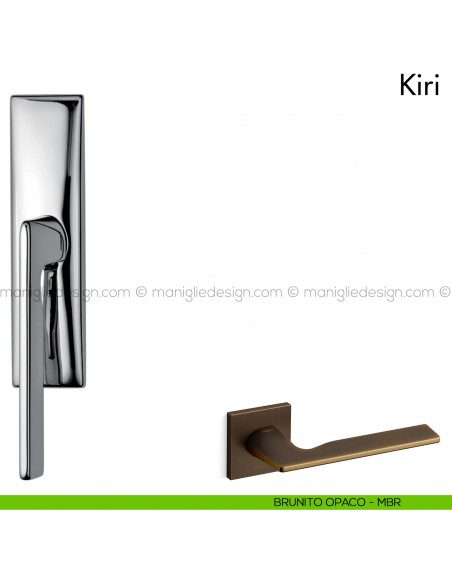 Maniglia per finestra cremonese Kiri Mandelli brunito opaco