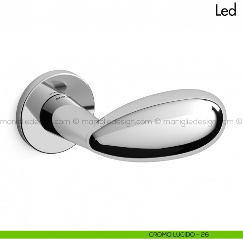 Maniglia per porta Led Mandelli cromo