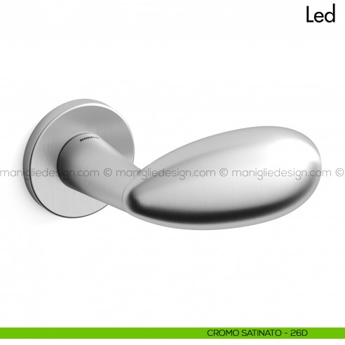 Maniglia per porta Led Mandelli cromo satinato