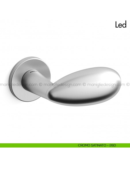 Maniglia per porta Led Mandelli cromo satinato