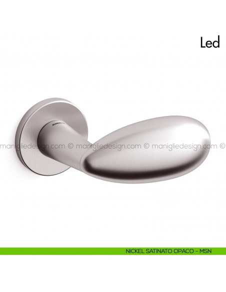 Maniglia per porta Led Mandelli nickel satinato opaco