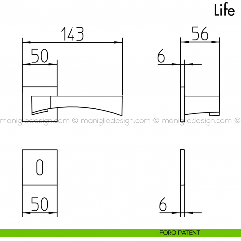 Maniglia per Porta Life Mandelli