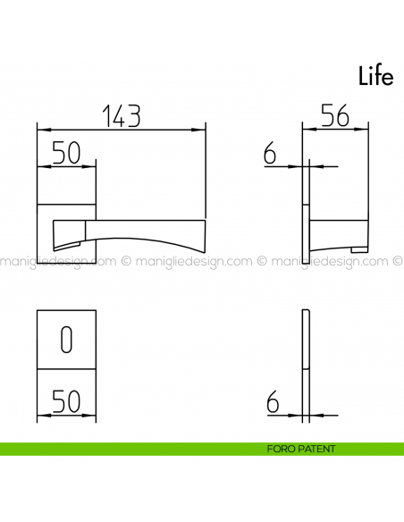 Maniglia per Porta Life Mandelli