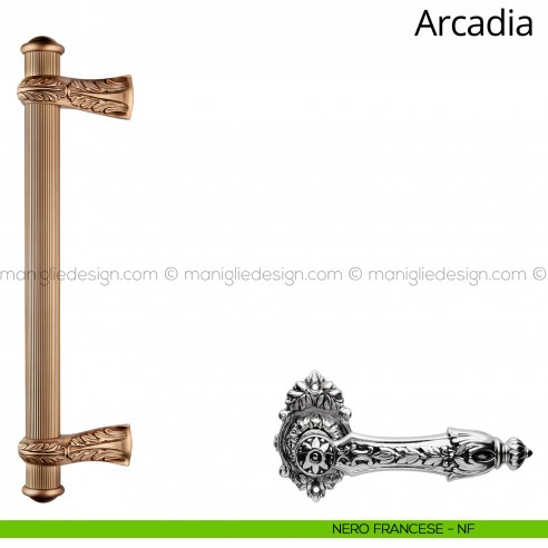 Maniglione per porta Arcadia Linea Calì nero francese