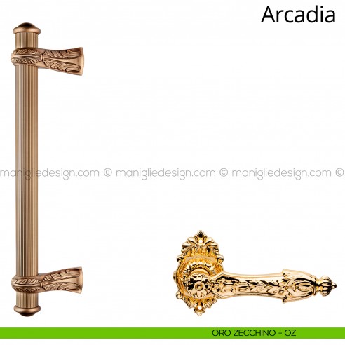 Maniglione per porta Arcadia Linea Calì oro zecchino
