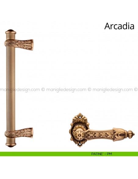 Maniglione per porta Arcadia Linea Calì patinè