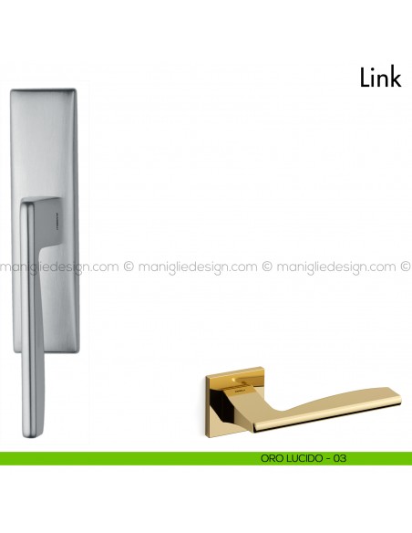Maniglia per finestra cremonese Link Mandelli oro