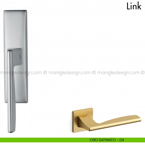 Maniglia per finestra cremonese Link Mandelli oro satinato