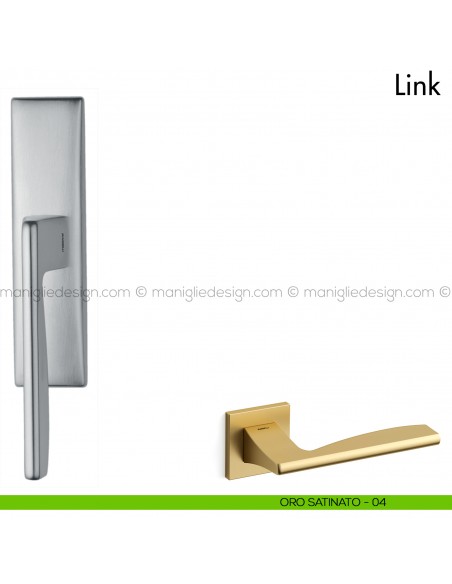 Maniglia per finestra cremonese Link Mandelli oro satinato
