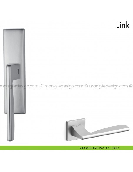 Maniglia per finestra cremonese Link Mandelli cromo satinato
