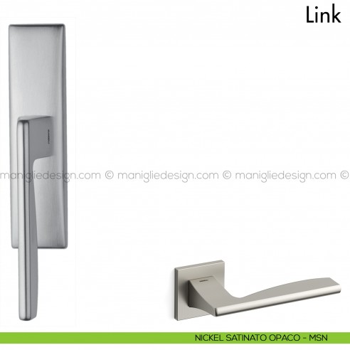 Maniglia per finestra cremonese Link Mandelli nickel satinato opaco