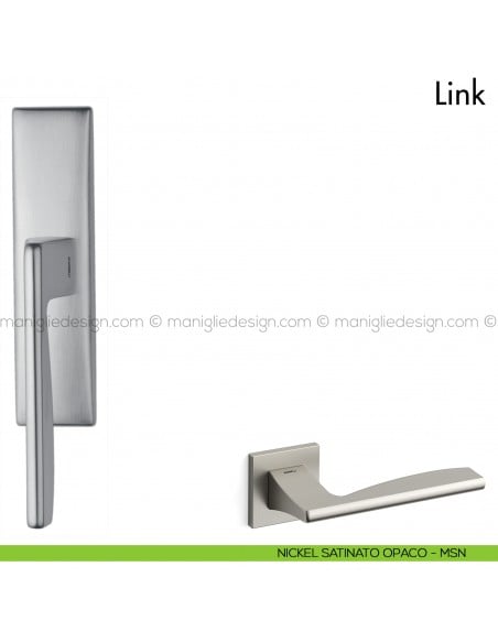Maniglia per finestra cremonese Link Mandelli nickel satinato opaco