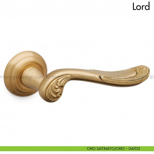 Maniglia per porta Lord Mandelli oro satinato - oro
