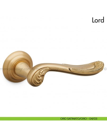Maniglia per porta Lord Mandelli oro satinato - oro