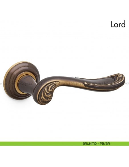 Maniglia per porta Lord Mandelli brunito