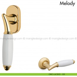 Maniglia per finestra martellina DK con porcellana Melody Mandelli 2