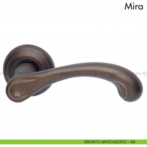 Maniglia per porta Mira Mandelli brunito antichizzato