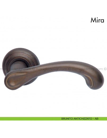 Maniglia per porta Mira Mandelli brunito antichizzato