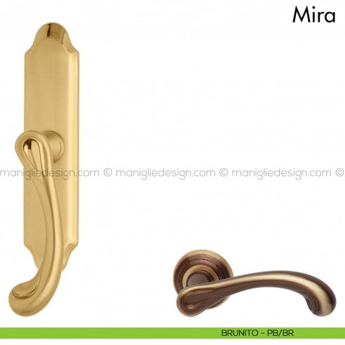 Maniglia per finestra cremonese Mira Mandelli brunito
