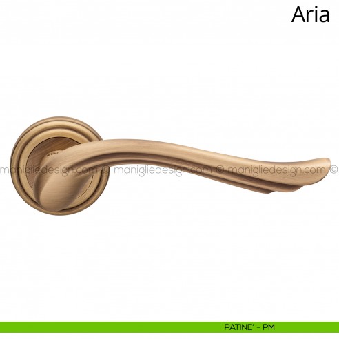 Maniglia per porta interna Aria Linea Calì patinè