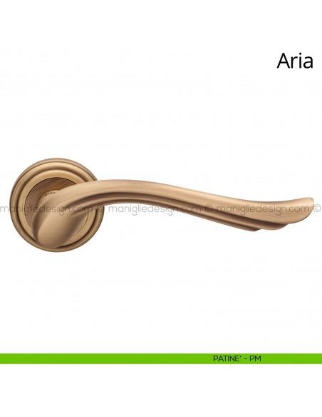 Maniglia per porta interna Aria Linea Calì patinè