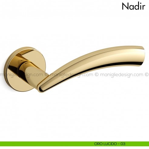 Maniglia per porta Nadir Mandelli oro