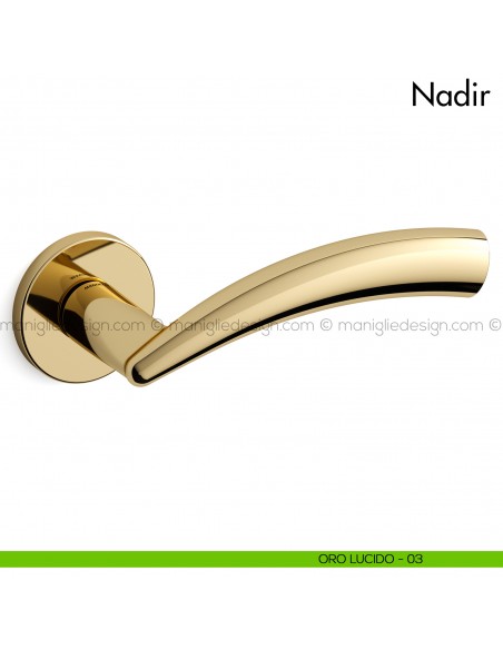 Maniglia per porta Nadir Mandelli oro