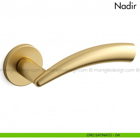 Maniglia per porta Nadir Mandelli oro satinato