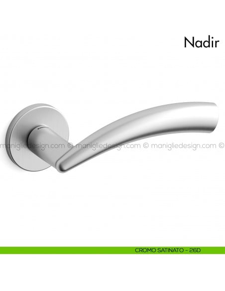 Maniglia per porta Nadir Mandelli cromo satinato